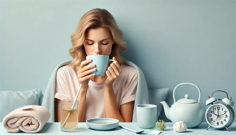 Chá para gripe e tosse seca