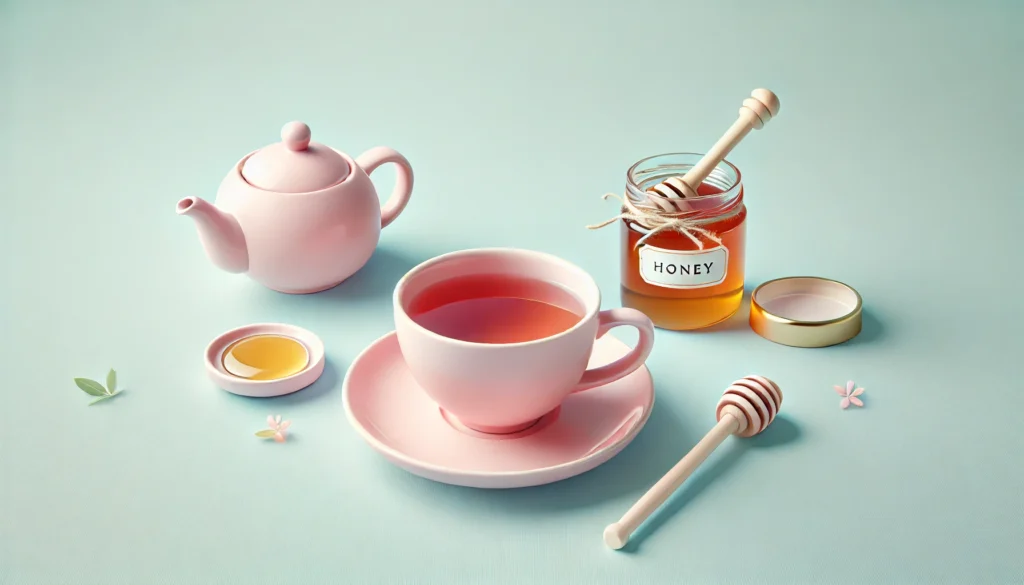 Chá para tosse com mel